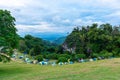 Tent camping place at Doi Samer Dao. Sri Nan national park, Nan